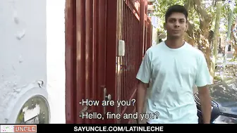 Hot latino twink drilled in his tigh asshole and throat
