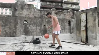 Hot Hispanic Friends Leave Basketball Game To Fuck Each Other In Front Of Stranger For Money