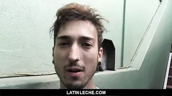 LatinLeche - Cute Latino Sucks A Straight Guy’s Huge Cock