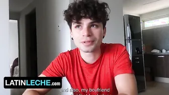 Curly Twink John Davei Tricks Boyfriend And Step Dad Marco & Lucca To Shoot A Sextape - Latin Leche