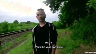 Czech Hunter 548 – Blonde Twink Has His Tight Asshole Obliterated From Daddy’s Big Cock