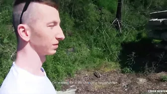 CZECH HUNTER 426 - Hot Stud Gets His Tight Ass Boned Out In Public