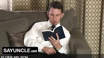 SayUncle - Horny Missionary Boy Pretending To Read Scriptures But In Truth He Is Watching Porn
