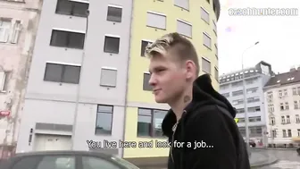 CZECH HUNTER 365 - Blonde Twink Picked Up From The Metro For A Quick Fuck