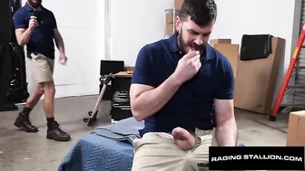 Hunk Co-Worked Caught n' Fucked By Hairy Jock - Vander Pulaski, Alpha Wolfe - RagingStallion