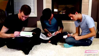 Next Door Twink Study Group Threesome