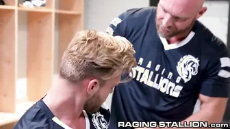 Muscled Jocks All Take A Turn To Ride The Fuck Train - RagingStallion