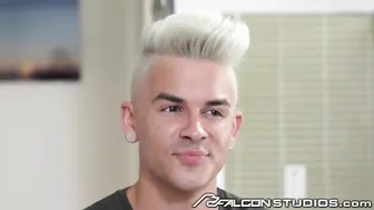 Boss Feeds His Big Dick To Twinky Employee While Working From Home - FalconStudios