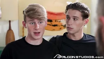 Two Jocks Fuck Their Way Into A Foursome For Tutoring - FalconStudios