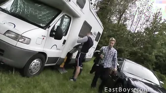 Exclusive Handjob - Caravan Boys - Evan Jonson