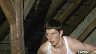 Sexy Workout And Jerking Off