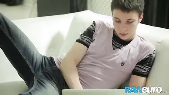 RAWEURO European Twink Louis Goes Deep Into Pablos Tight Ass