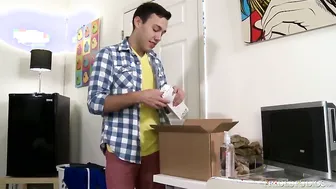 Cock Virgins Blake's First Dildo