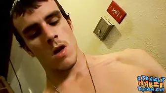 Young thug with a huge cock making his warm jizz spray