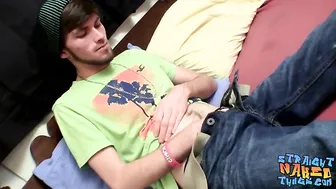 Skinny twink Dakota James going for another jacking off