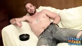 Hot dude with big dick and sexy ass Puppy jacking it off