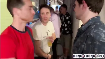 Rough Raw Gritty footage 3 lads cumming @ FULL-ON HOUSE PARTY