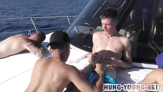 Adorable 19yr Beautiful Boy on the boat Spainish lad finger Luvs it RAW