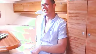 Interviewed British jock Zac masturbates and cums on camera