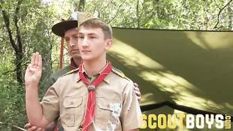 ScoutBoys - Sexy scoutmaster seduces a cute twink in forest