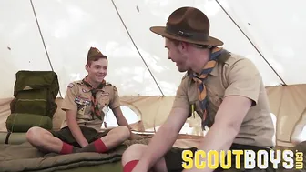 ScoutBoys - Sexy, smooth scout screams as he's fucked raw by hung mate