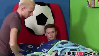 Babysitter Reece Bentley fucking ass after blowjob