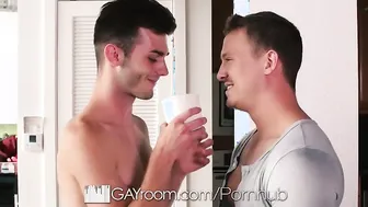 ShowerBait Water falls over big dick and tight ass