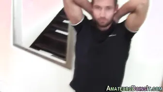 Preppy amateur blows load