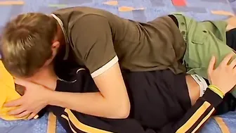 Young man cums on his lover after balls deep ass impaling