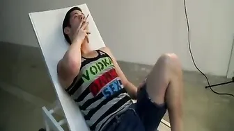 Chase Young strokes his hard pecker solo