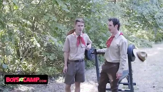 Boys At Camp - Twink Cutie's Tight Asshole Penetrated By More Big Cocks He Could Handle