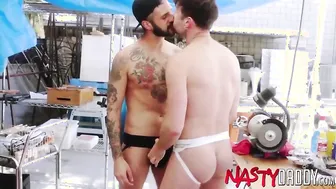 Hung Gay Rides Up And Down On Huge Dick