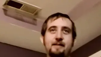 Amateur stud Shaggy jerking off before cumming solo
