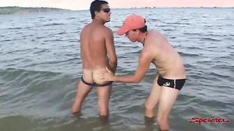 Sparta - Horny Surfer Gets Ass Stuffed In Public!