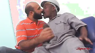 Sparta - Cum Loving Cub Deep Throats A Black Stud!