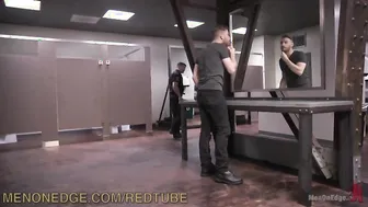 Security Guard Edged In The Bathroom