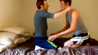 Young men are enjoying their time as they go for bareback