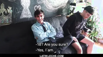 Skinny Fit Latino Twinks Have Bareback Sex