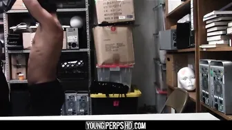 Straight Young Latino With Muscles By Gay Black Security Guard