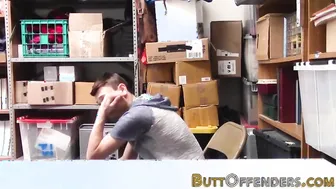Gay thief blows black rod