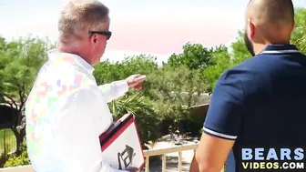 Mature deviant asshole piledriven roughly by bear raw cock
