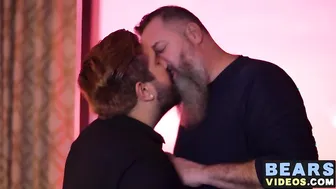 Chubby cub invites a hairy bear for a hairy fuck session