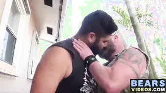 Big strong bear gets naughty with his sexy ass cub