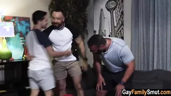 DILF step uncle barebacks virgin step nephew's ass - taboo porn