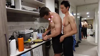 Ep 8. Bromantic Aussie Creampie - Asian Top White Bottom