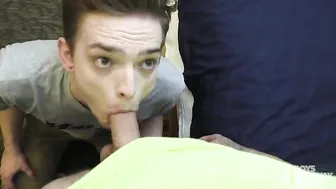 Straight Teen Gymnast Learns To Ride A Rock Hard Dick