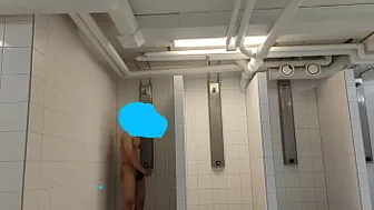 Caught masturbating in the showers
