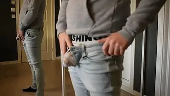 Trying new underwear