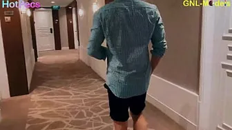 Hot executive model gets nipple worshipped in the hotel!